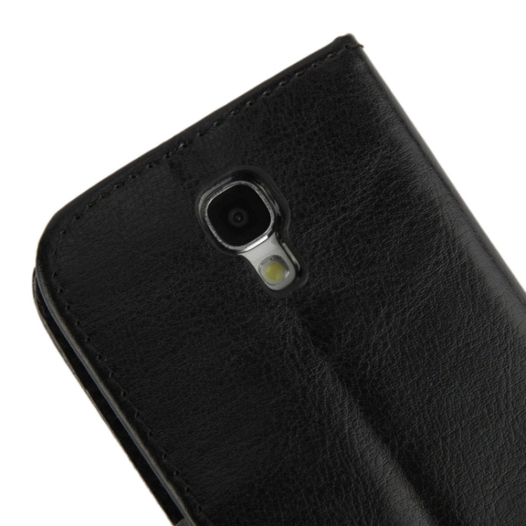 Fine Sheepskin Texture Flip Leather Case with Credit Card Slots & Holder for Galaxy S IV / i9500