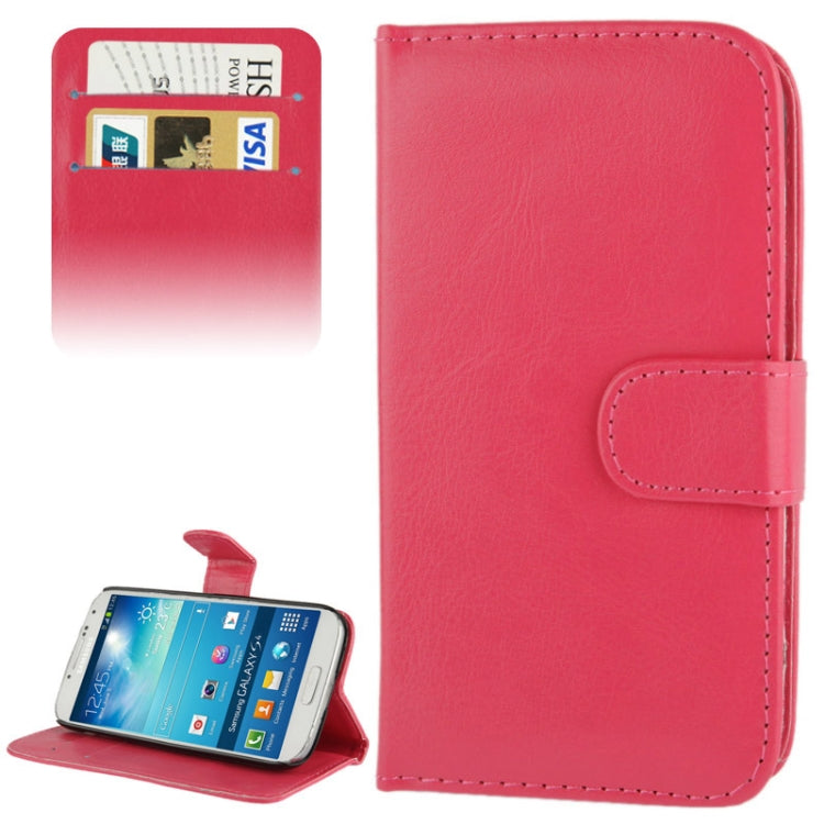 Fine Sheepskin Texture Flip Leather Case with Credit Card Slots & Holder for Galaxy S IV / i9500