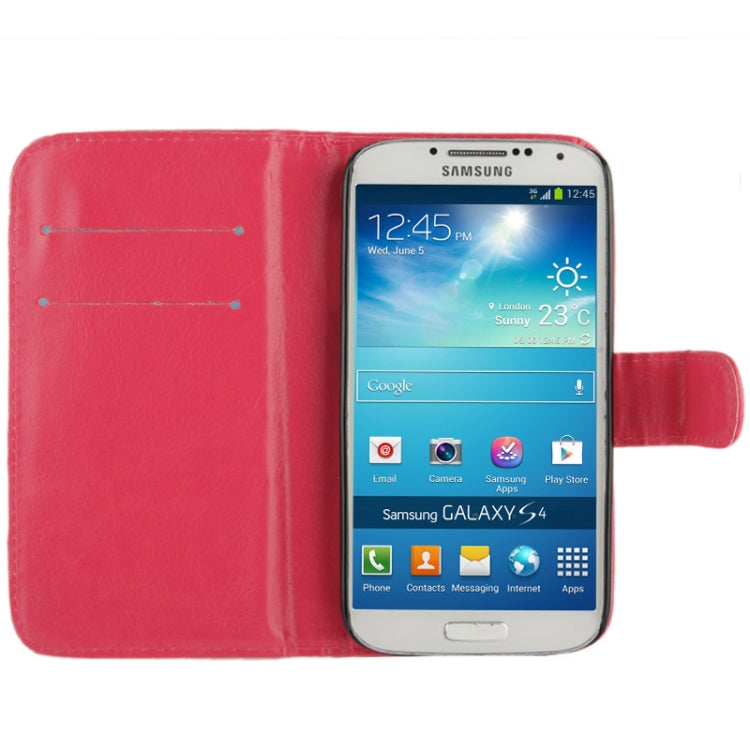Fine Sheepskin Texture Flip Leather Case with Credit Card Slots & Holder for Galaxy S IV / i9500