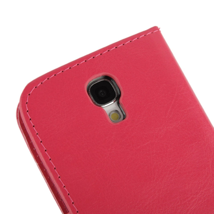 Fine Sheepskin Texture Flip Leather Case with Credit Card Slots & Holder for Galaxy S IV / i9500