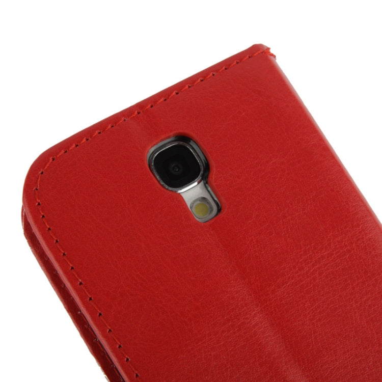 Fine Sheepskin Texture Flip Leather Case with Credit Card Slots & Holder for Galaxy S IV / i9500