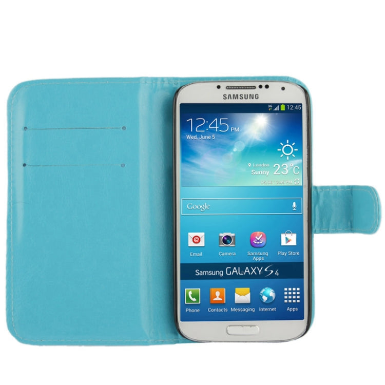 Fine Sheepskin Texture Flip Leather Case with Credit Card Slots & Holder for Galaxy S IV / i9500