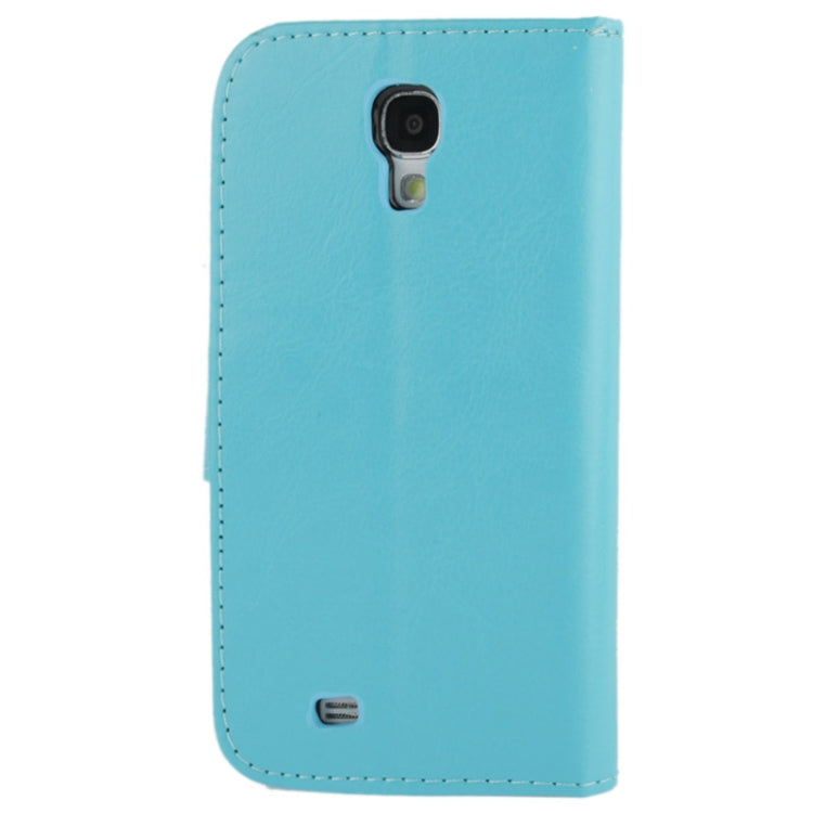 Fine Sheepskin Texture Flip Leather Case with Credit Card Slots & Holder for Galaxy S IV / i9500