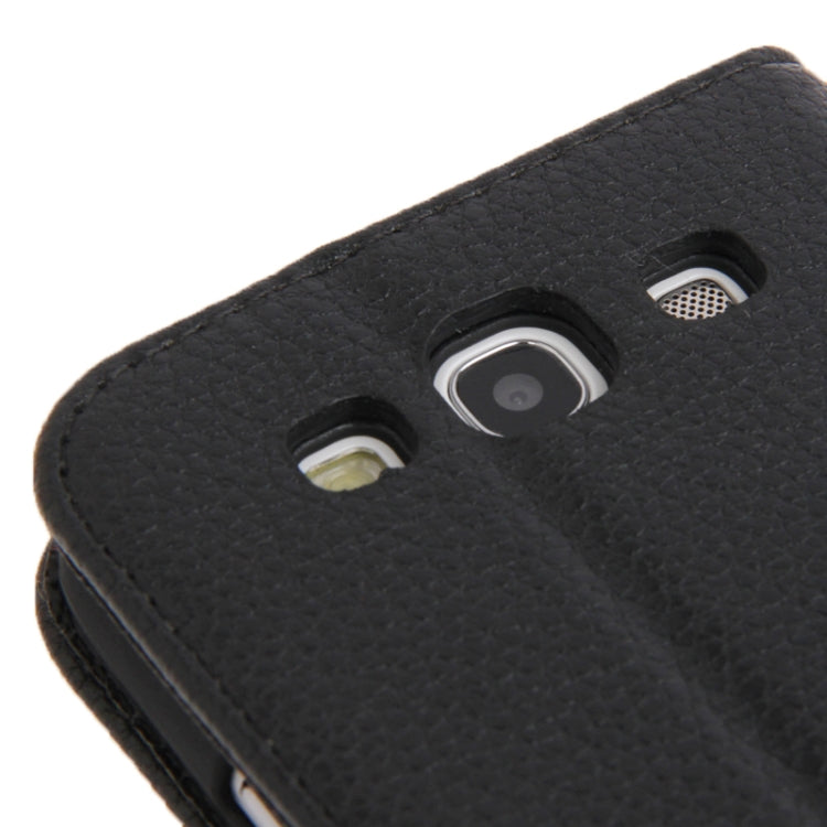 Horizontal Flip Litchi Texture Leather Case Cover with Credit Card Slot & Holder for Galaxy SIII / i9300