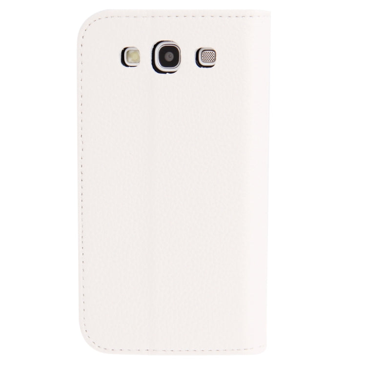Horizontal Flip Litchi Texture Leather Case Cover with Credit Card Slot & Holder for Galaxy SIII / i9300