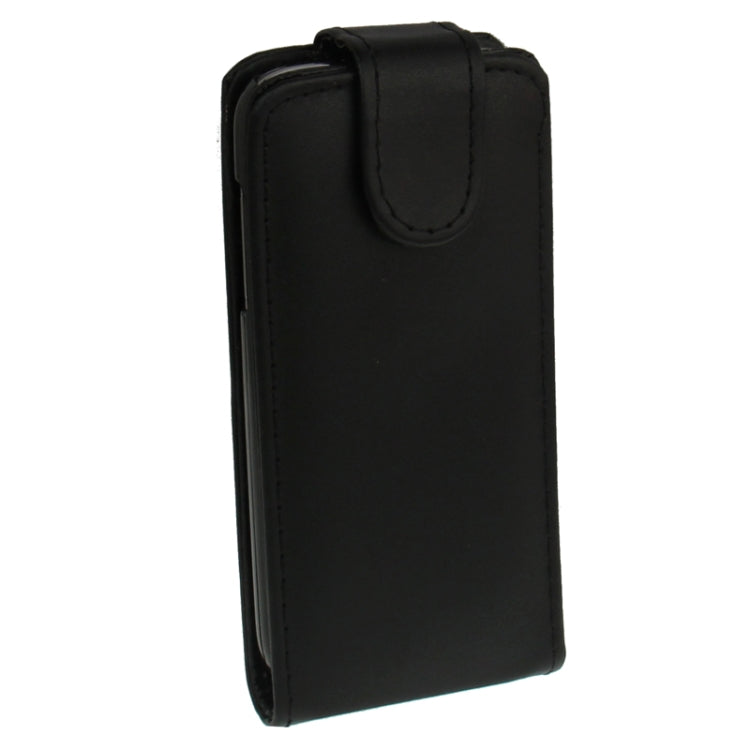 Pure Color Vertical Flip Leather Case for Galaxy S IV mini / i9190(Black)