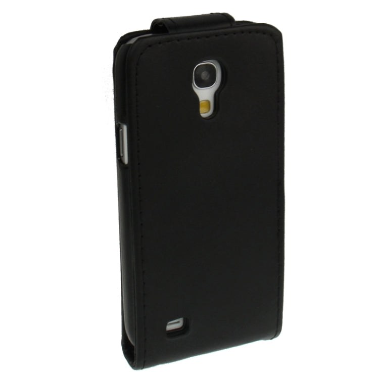 Pure Color Vertical Flip Leather Case for Galaxy S IV mini / i9190(Black)