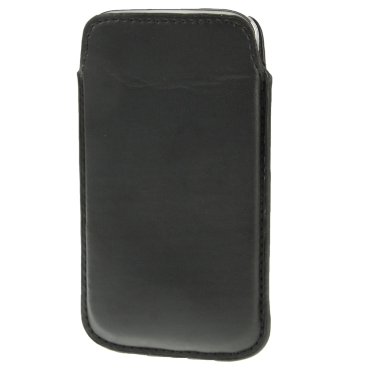 Universal Leather Case Pocket Sleeve Bag with Pull Tab for Galaxy S5 / G900 / i9300 / i9250 / i8750 / iPhone 5 / HTC One / ASUS PadFone2 / HTC G23 / Sony LT29i / Sony L36h / LG E960 / Sony M35h / LG P880 / LG E975 / Nokia Lumia 920