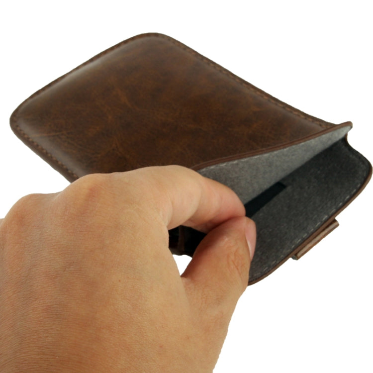 Universal Leather Case Pocket Sleeve Bag with Pull Tab for Galaxy S5 / G900 / i9300 / i9250 / i8750 / iPhone 5 / HTC One / ASUS PadFone2 / HTC G23 / Sony LT29i / Sony L36h / LG E960 / Sony M35h / LG P880 / LG E975 / Nokia Lumia 920