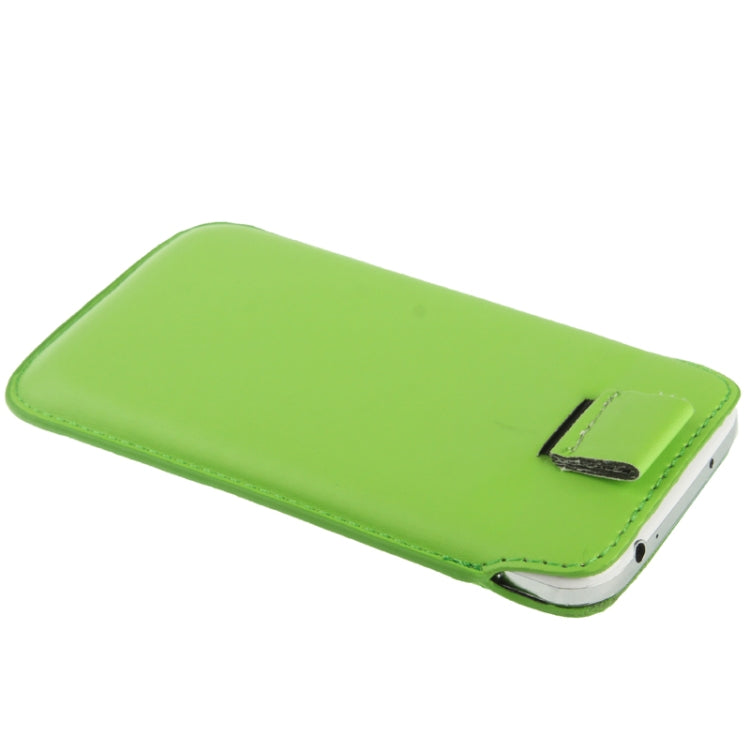 Universal Leather Case Pocket Sleeve Bag with Pull Tab for Galaxy S5 / G900 / i9300 / i9250 / i8750 / iPhone 5 / HTC One / ASUS PadFone2 / HTC G23 / Sony LT29i / Sony L36h / LG E960 / Sony M35h / LG P880 / LG E975 / Nokia Lumia 920
