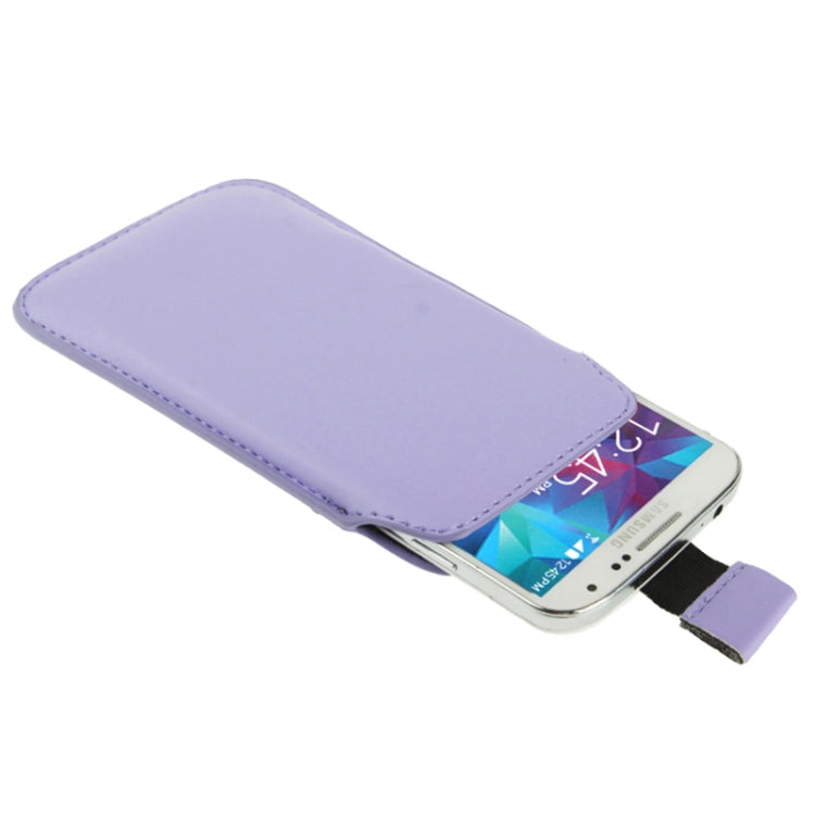 Universal Leather Case Pocket Sleeve Bag with Pull Tab for Galaxy S5 / G900 / i9300 / i9250 / i8750 / iPhone 5 / HTC One / ASUS PadFone2 / HTC G23 / Sony LT29i / Sony L36h / LG E960 / Sony M35h / LG P880 / LG E975 / Nokia Lumia 920