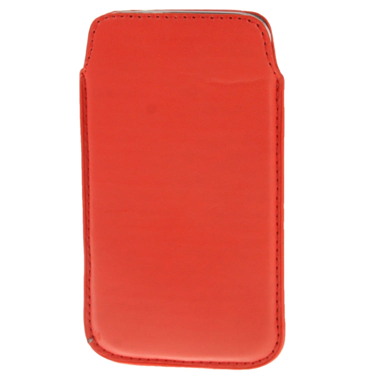 Universal Leather Case Pocket Sleeve Bag with Pull Tab for Galaxy S5 / G900 / i9300 / i9250 / i8750 / iPhone 5 / HTC One / ASUS PadFone2 / HTC G23 / Sony LT29i / Sony L36h / LG E960 / Sony M35h / LG P880 / LG E975 / Nokia Lumia 920