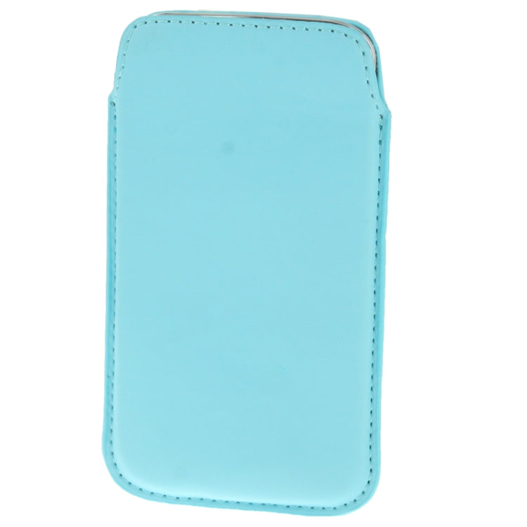 Universal Leather Case Pocket Sleeve Bag with Pull Tab for Galaxy S5 / G900 / i9300 / i9250 / i8750 / iPhone 5 / HTC One / ASUS PadFone2 / HTC G23 / Sony LT29i / Sony L36h / LG E960 / Sony M35h / LG P880 / LG E975 / Nokia Lumia 920