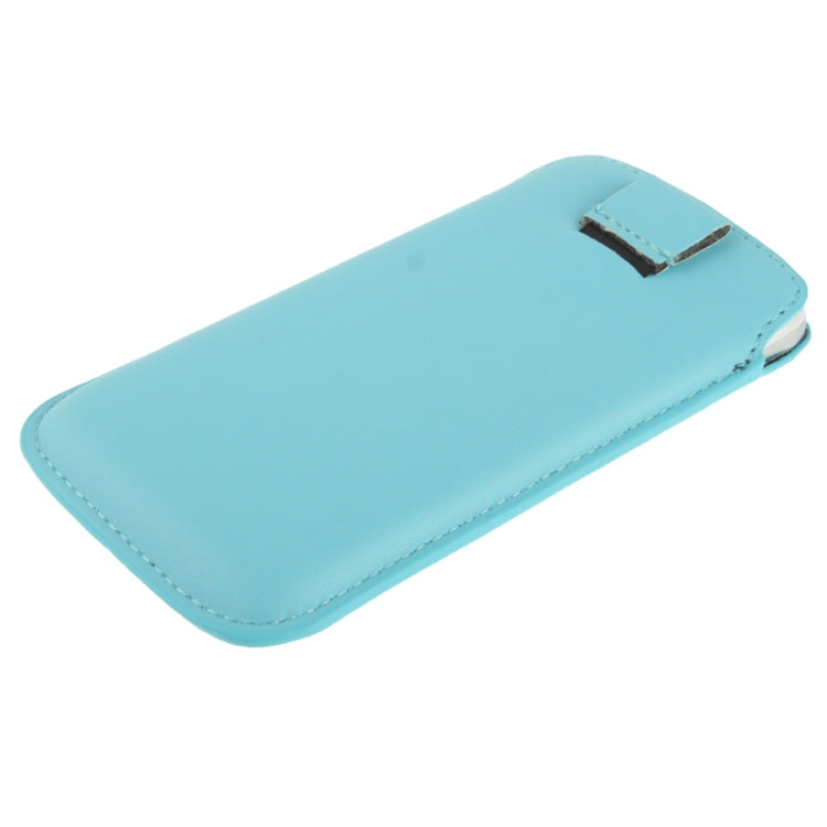 Universal Leather Case Pocket Sleeve Bag with Pull Tab for Galaxy S5 / G900 / i9300 / i9250 / i8750 / iPhone 5 / HTC One / ASUS PadFone2 / HTC G23 / Sony LT29i / Sony L36h / LG E960 / Sony M35h / LG P880 / LG E975 / Nokia Lumia 920