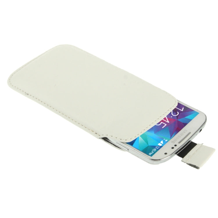 Universal Leather Case Pocket Sleeve Bag with Pull Tab for Galaxy S5 / G900 / i9300 / i9250 / i8750 / iPhone 5 / HTC One / ASUS PadFone2 / HTC G23 / Sony LT29i / Sony L36h / LG E960 / Sony M35h / LG P880 / LG E975 / Nokia Lumia 920