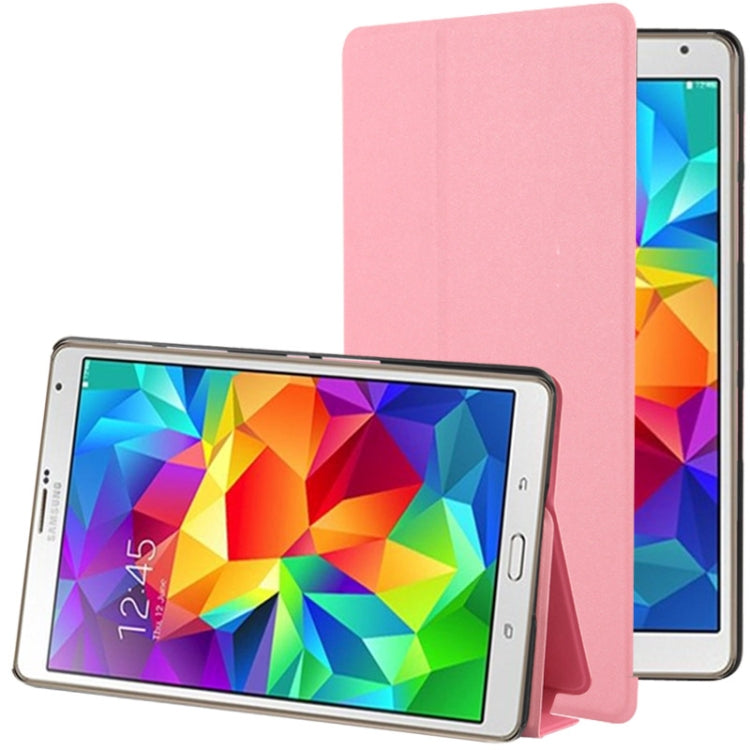 Frosted Texture Flip Leather Case with Holder for Galaxy Tab S 8.4 / T700