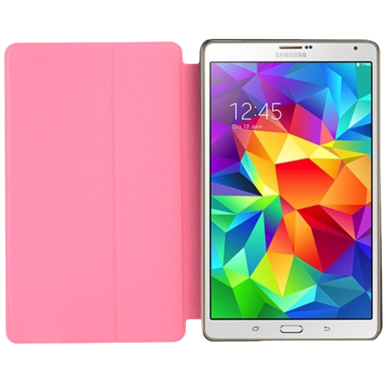 Frosted Texture Flip Leather Case with Holder for Galaxy Tab S 8.4 / T700