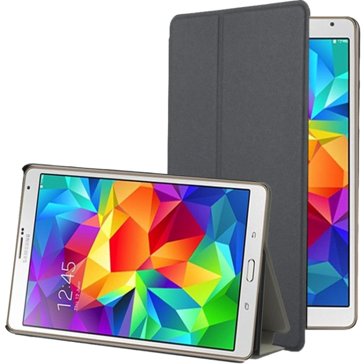 Frosted Texture Flip Leather Case with Holder for Galaxy Tab S 8.4 / T700