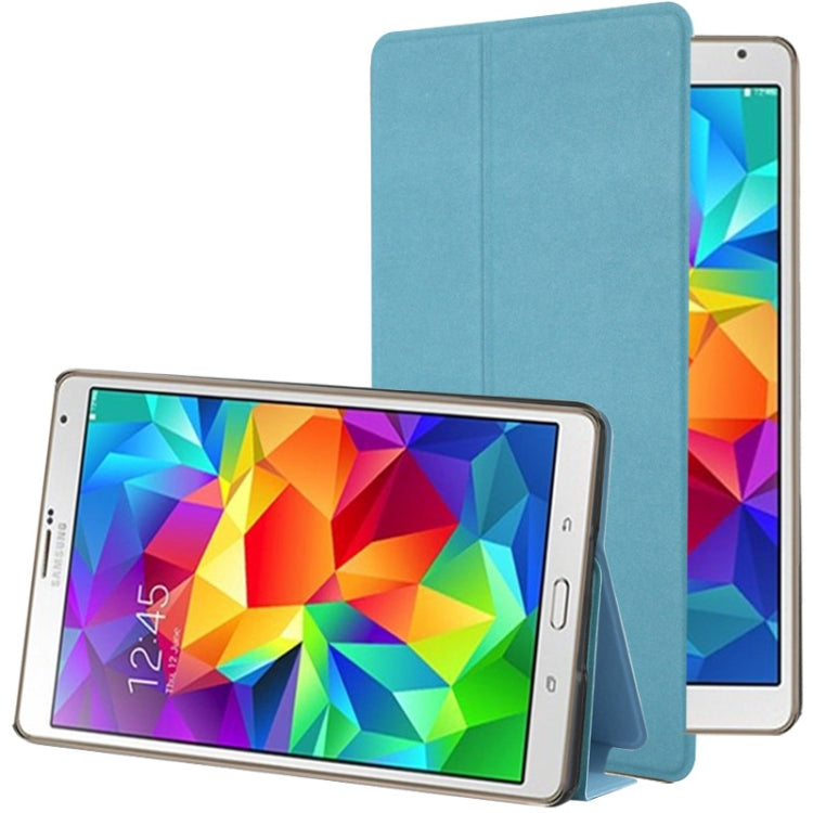 Frosted Texture Flip Leather Case with Holder for Galaxy Tab S 8.4 / T700