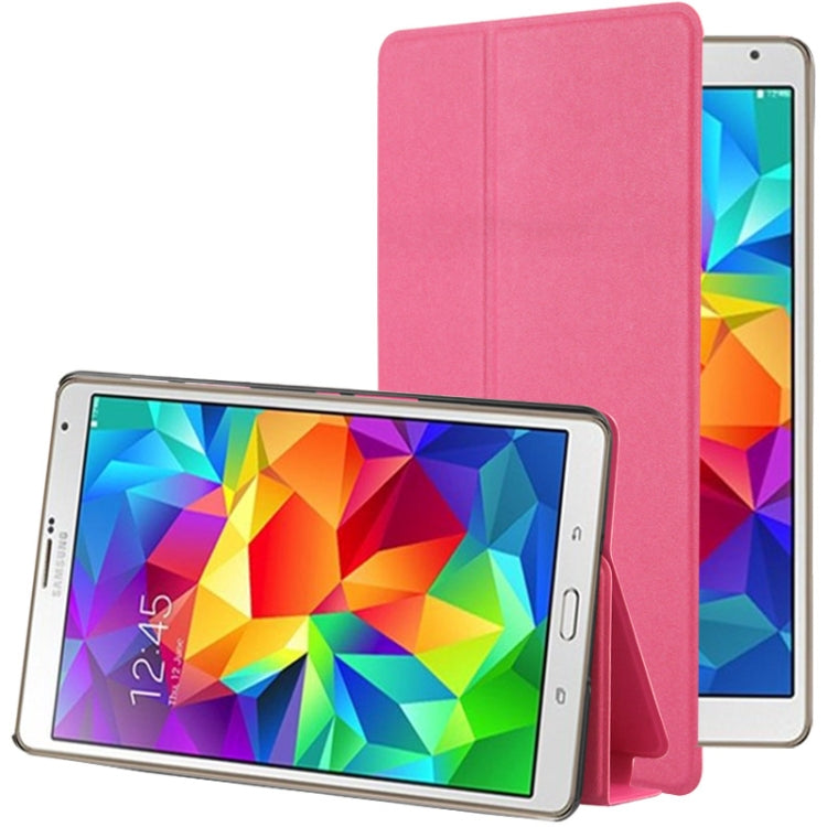 Frosted Texture Flip Leather Case with Holder for Galaxy Tab S 8.4 / T700