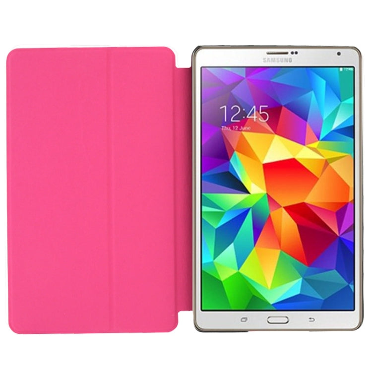 Frosted Texture Flip Leather Case with Holder for Galaxy Tab S 8.4 / T700