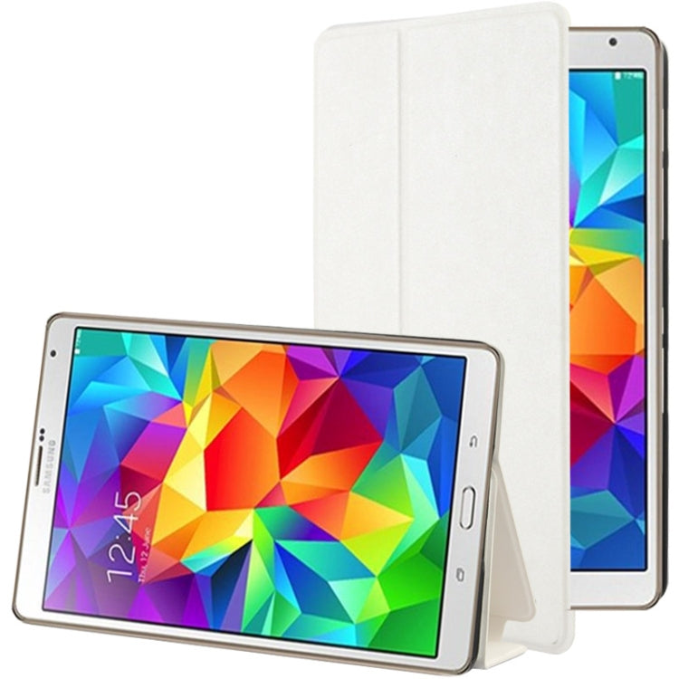 Frosted Texture Flip Leather Case with Holder for Galaxy Tab S 8.4 / T700