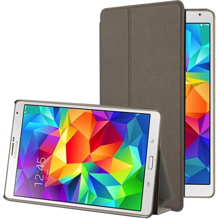 Frosted Texture Flip Leather Case with Holder for Galaxy Tab S 8.4 / T700