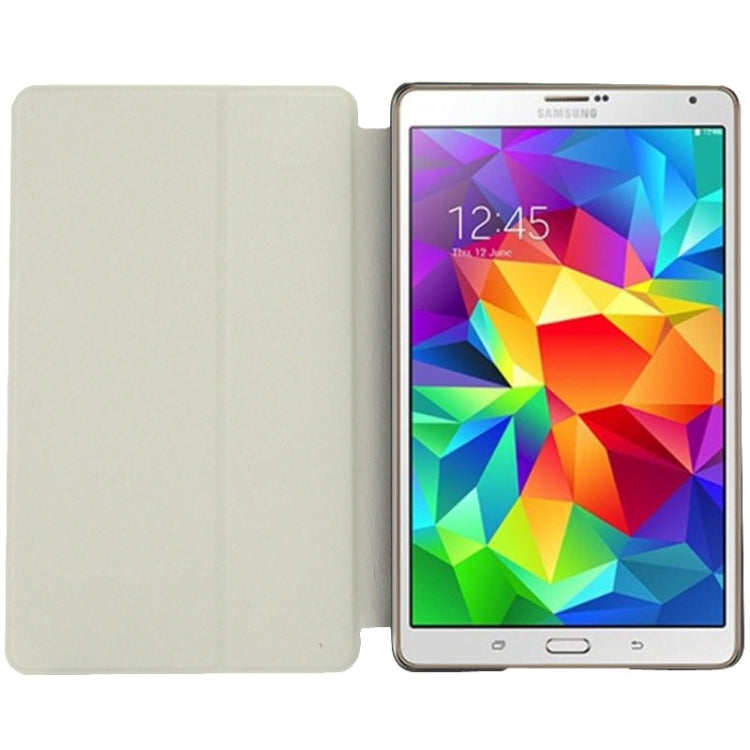Frosted Texture Flip Leather Case with Holder for Galaxy Tab S 8.4 / T700