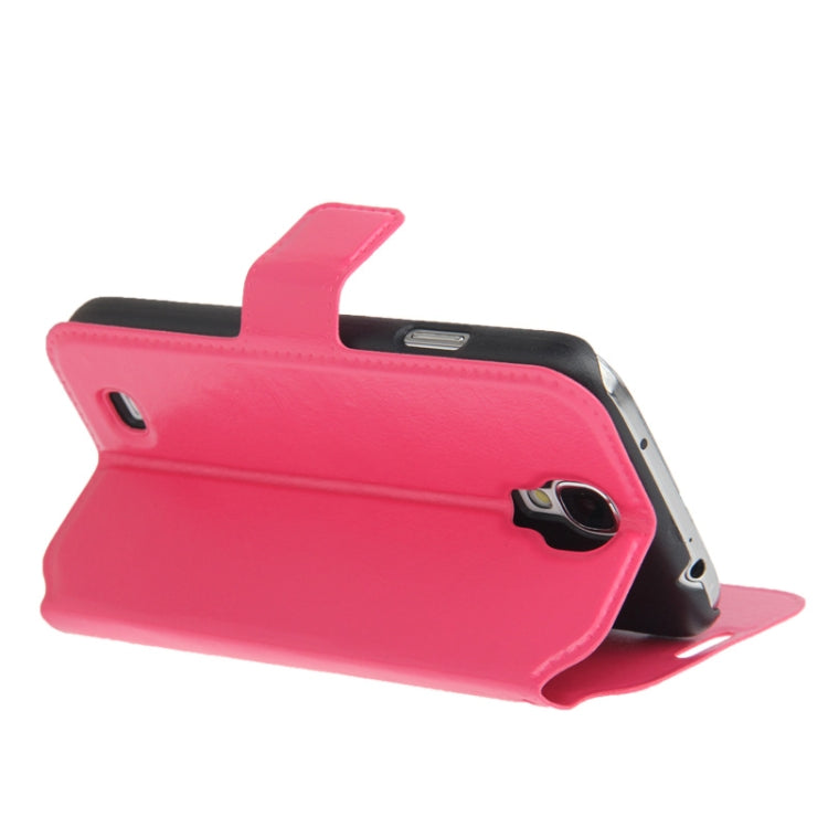Fine Sheepskin Texture Leather Case with Credit Card Slot & Holder for Galaxy S IV / i9500