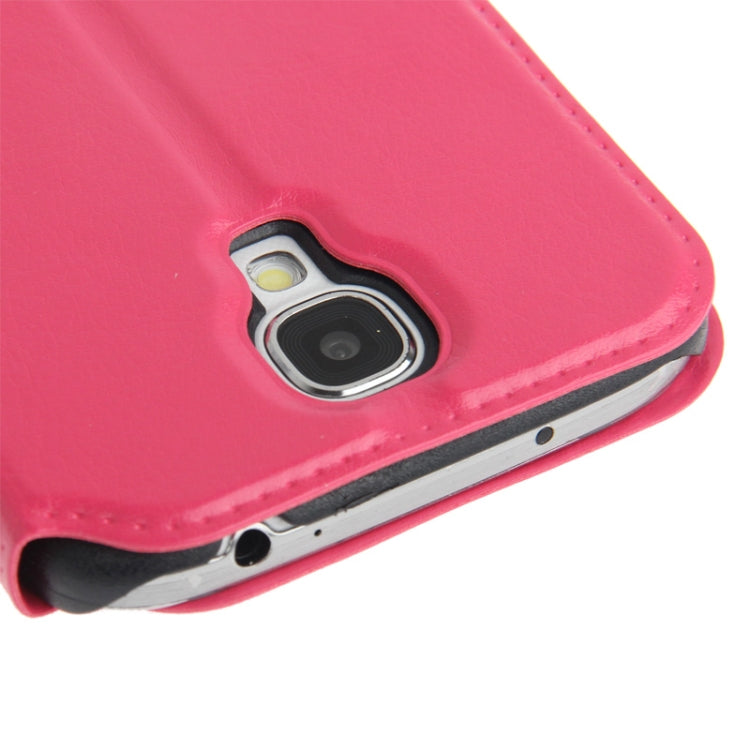 Fine Sheepskin Texture Leather Case with Credit Card Slot & Holder for Galaxy S IV / i9500