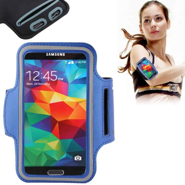 PU Sport Armband Case with Earphone Hole & Key Pocket for Galaxy S7 / S6 & S6 Edge / S5 / S4 / S3