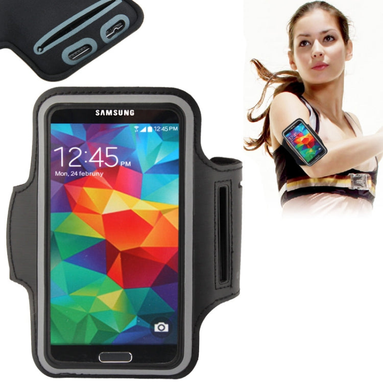 PU Sport Armband Case with Earphone Hole & Key Pocket for Galaxy S7 / S6 & S6 Edge / S5 / S4 / S3