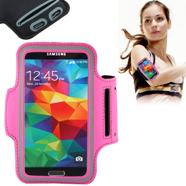 PU Sport Armband Case with Earphone Hole & Key Pocket for Galaxy S7 / S6 & S6 Edge / S5 / S4 / S3