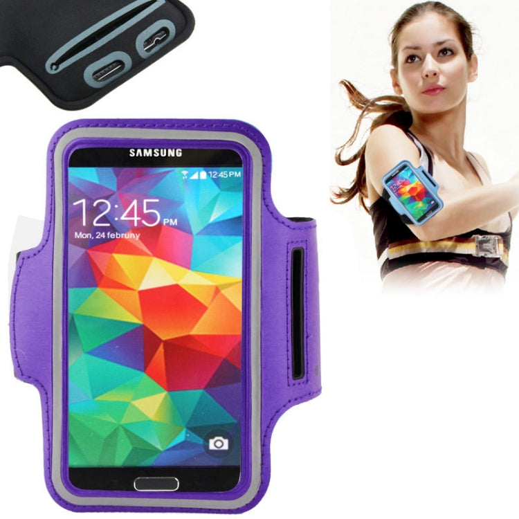 PU Sport Armband Case with Earphone Hole & Key Pocket for Galaxy S7 / S6 & S6 Edge / S5 / S4 / S3