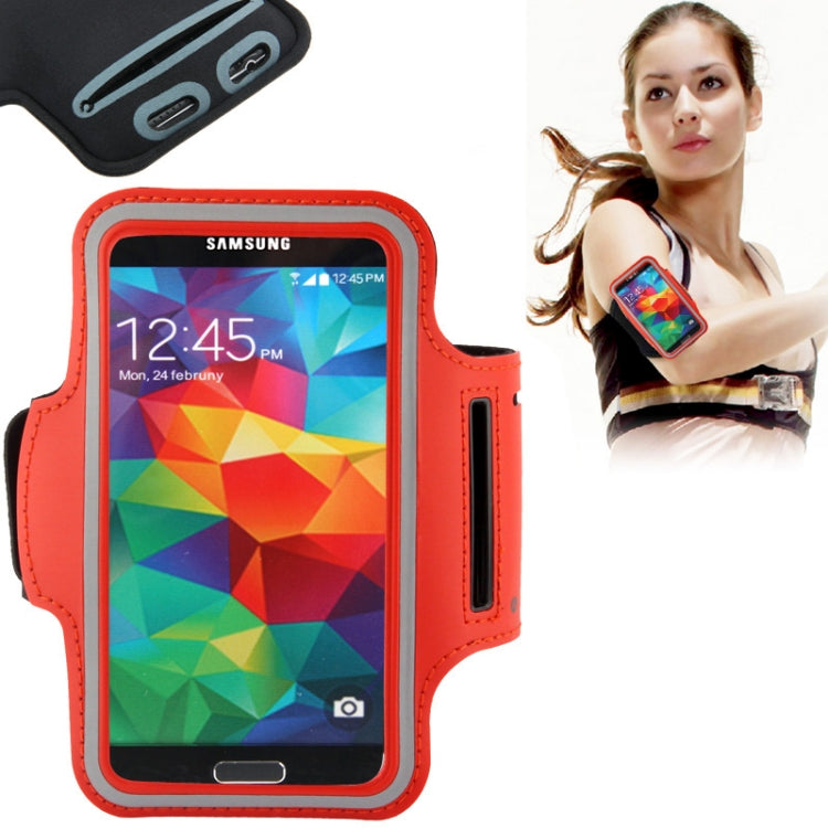 PU Sport Armband Case with Earphone Hole & Key Pocket for Galaxy S7 / S6 & S6 Edge / S5 / S4 / S3
