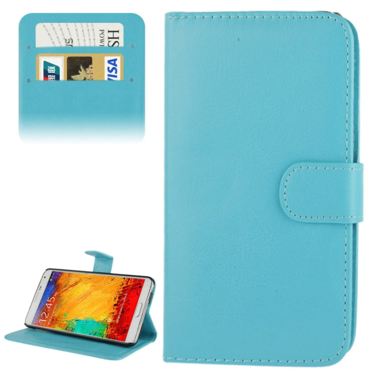Fine Sheepskin Texture Flip Leather Case with Credit Card Slots & Holder for Galaxy Note III / N9000
