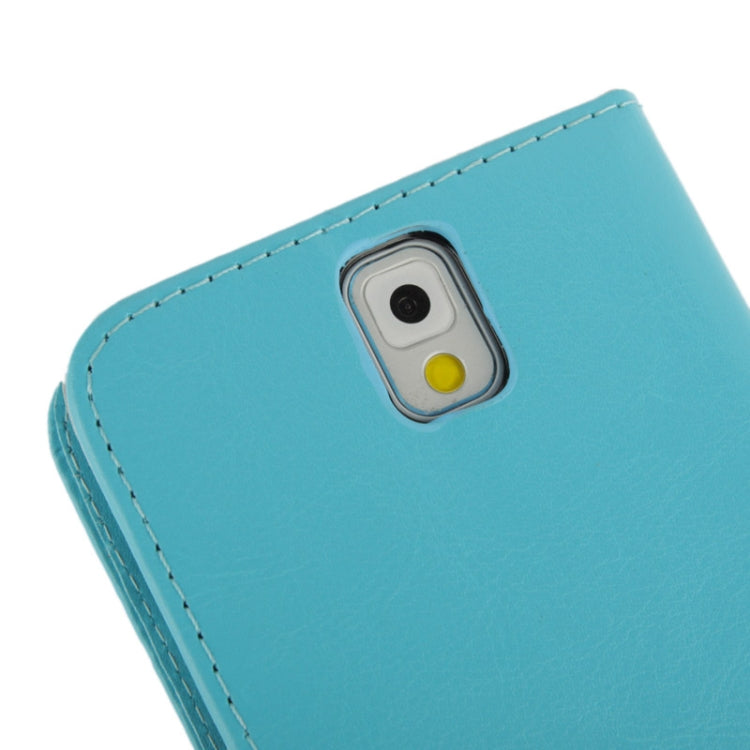 Fine Sheepskin Texture Flip Leather Case with Credit Card Slots & Holder for Galaxy Note III / N9000