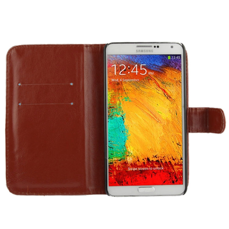 Fine Sheepskin Texture Flip Leather Case with Credit Card Slots & Holder for Galaxy Note III / N9000
