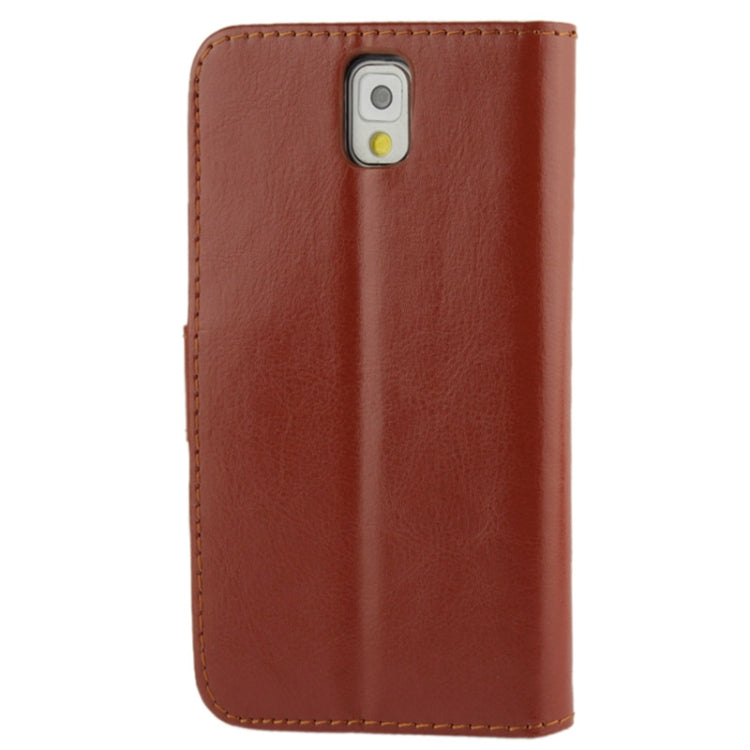Fine Sheepskin Texture Flip Leather Case with Credit Card Slots & Holder for Galaxy Note III / N9000