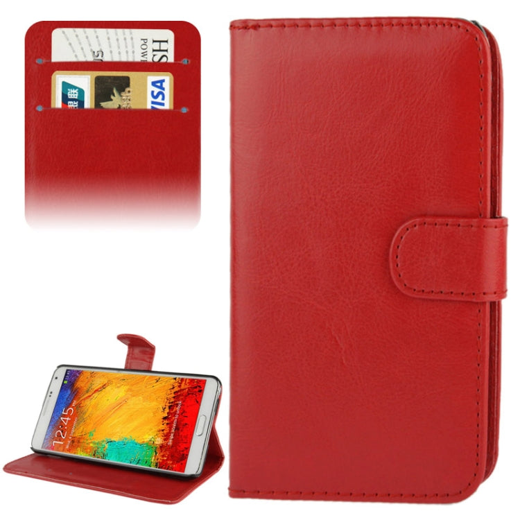 Fine Sheepskin Texture Flip Leather Case with Credit Card Slots & Holder for Galaxy Note III / N9000