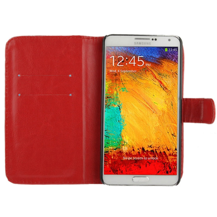 Fine Sheepskin Texture Flip Leather Case with Credit Card Slots & Holder for Galaxy Note III / N9000