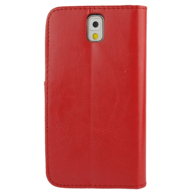 Fine Sheepskin Texture Flip Leather Case with Credit Card Slots & Holder for Galaxy Note III / N9000
