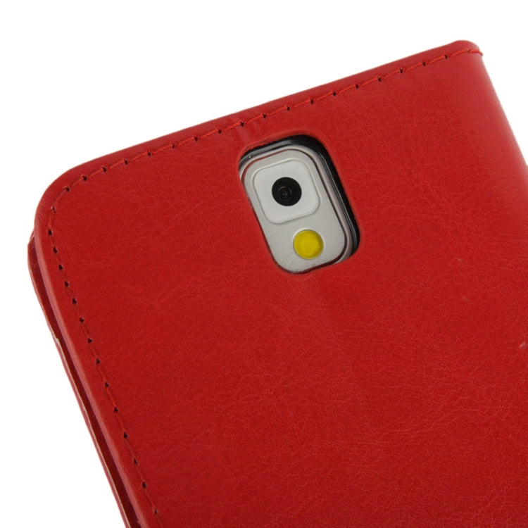 Fine Sheepskin Texture Flip Leather Case with Credit Card Slots & Holder for Galaxy Note III / N9000