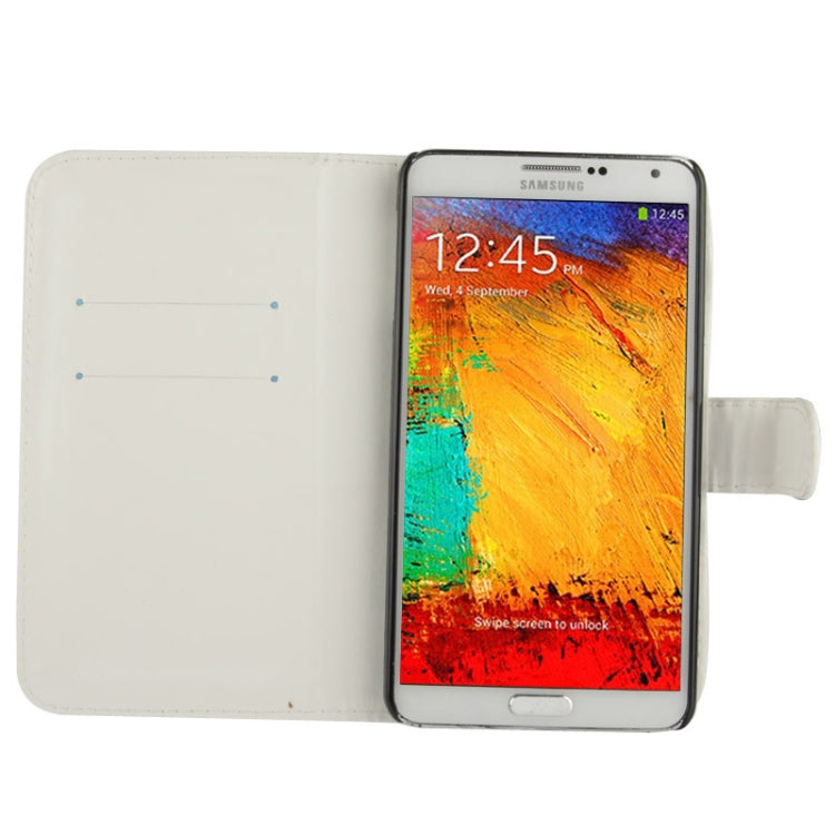 Fine Sheepskin Texture Flip Leather Case with Credit Card Slots & Holder for Galaxy Note III / N9000
