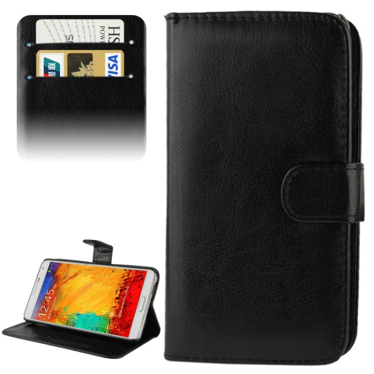 Fine Sheepskin Texture Flip Leather Case with Credit Card Slots & Holder for Galaxy Note III / N9000