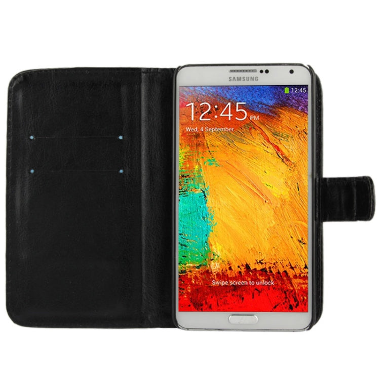 Fine Sheepskin Texture Flip Leather Case with Credit Card Slots & Holder for Galaxy Note III / N9000