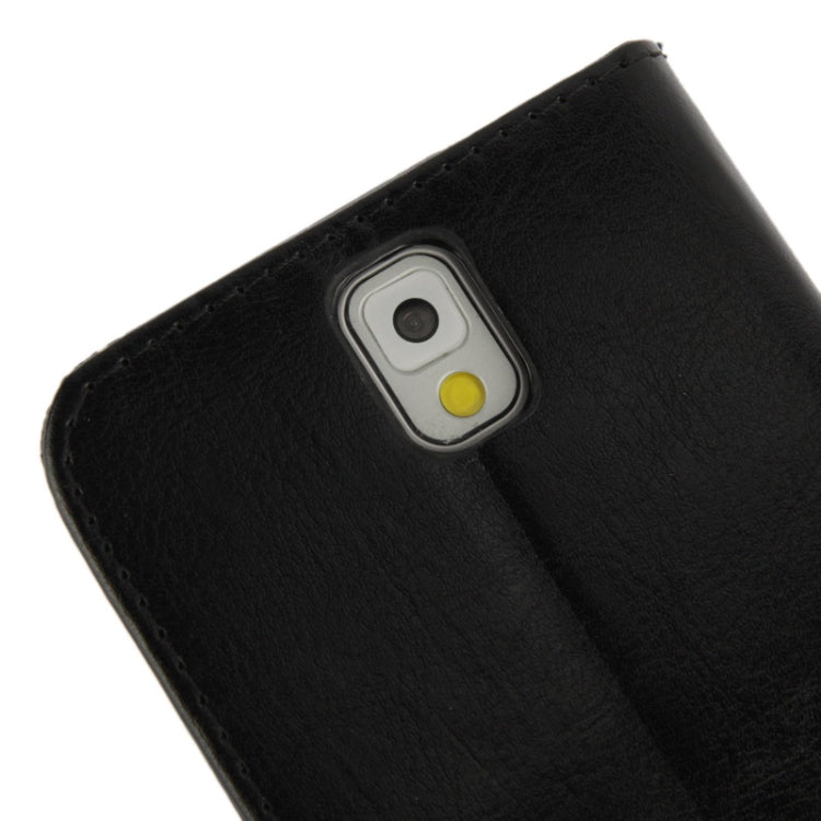Fine Sheepskin Texture Flip Leather Case with Credit Card Slots & Holder for Galaxy Note III / N9000