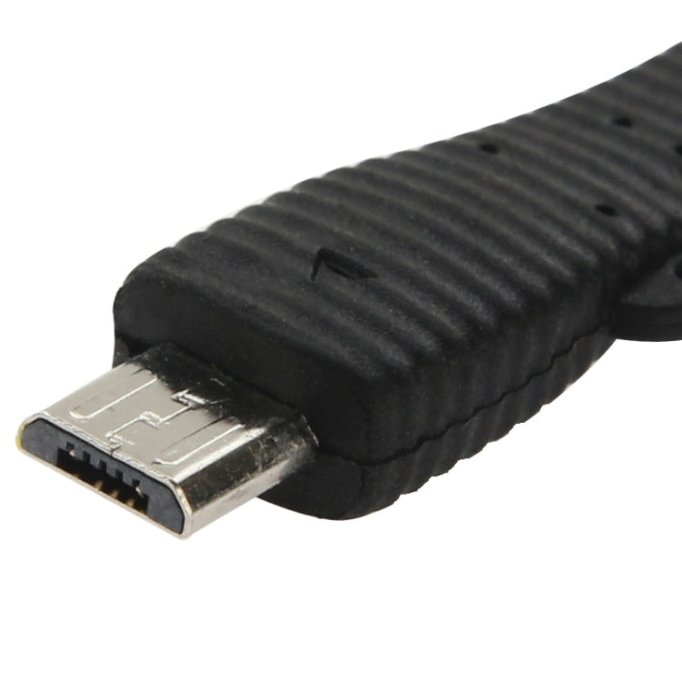 Portable Flexible Micro USB to USB Data Cable /  Charging Cable, Length: 7cm(Black)