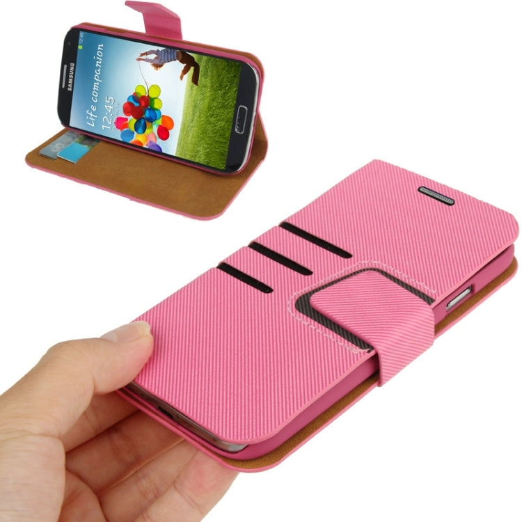 Denim Texture Horizontal Flip Leather Case with Credit Card Slot & Holder for Galaxy S IV / i9500