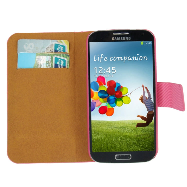Denim Texture Horizontal Flip Leather Case with Credit Card Slot & Holder for Galaxy S IV / i9500